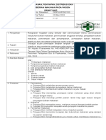 7.9.1.1 Sop Pemesanan, Penyiapan, Distribusi Dan Pemberian Makanan Pada Pasien Rawat Inap