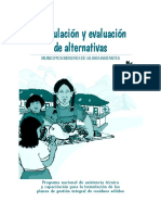 Formulación y evaluación de alternativas