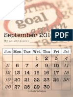 Activity September 2010 Goals