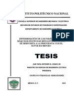 Determinacion de Los Parametros de Maquinas Sincronas Mediante La Prueba de Respuesta A La Frecuencia Con El Rotor en Reposo PDF