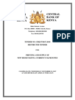 Tender For Procurement of New Design Currency Cbk-37-2017-2018 - Final Bidder No Pass