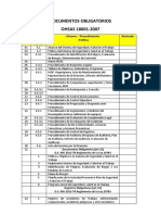 Documentos Obligatorios Ohsas