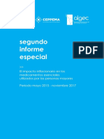 El Impacto Inflacionario en Los Medicamentos Esenciales Utilizados Por Las Personas Mayores. Noviembre de 2017