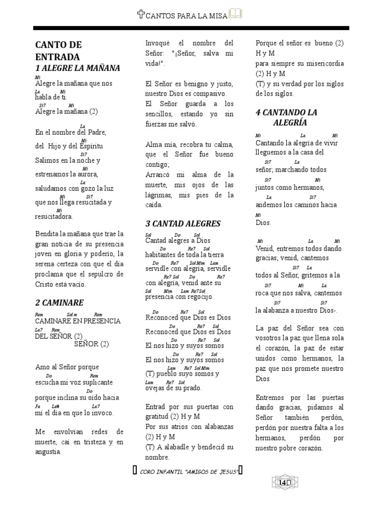 Antologia de Cantos para Misa 4 Ultima Correccion PDF Cristo