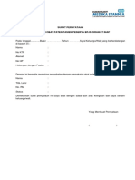 Surat Pernyataan Pemakaian Obat Paten