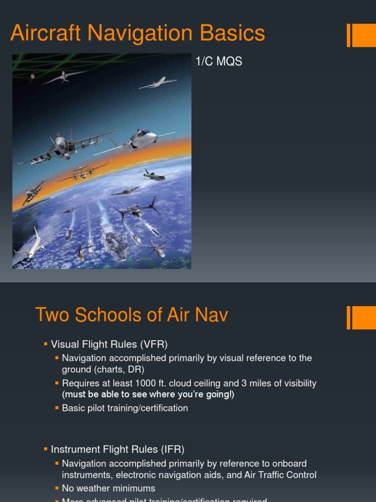 Aircraft Navigation Fundamentals | PDF | Visual Flight Rules | Air ...