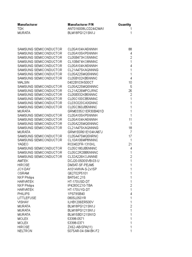 Electronics Component List | PDF | Semiconductor Device Fabrication ...