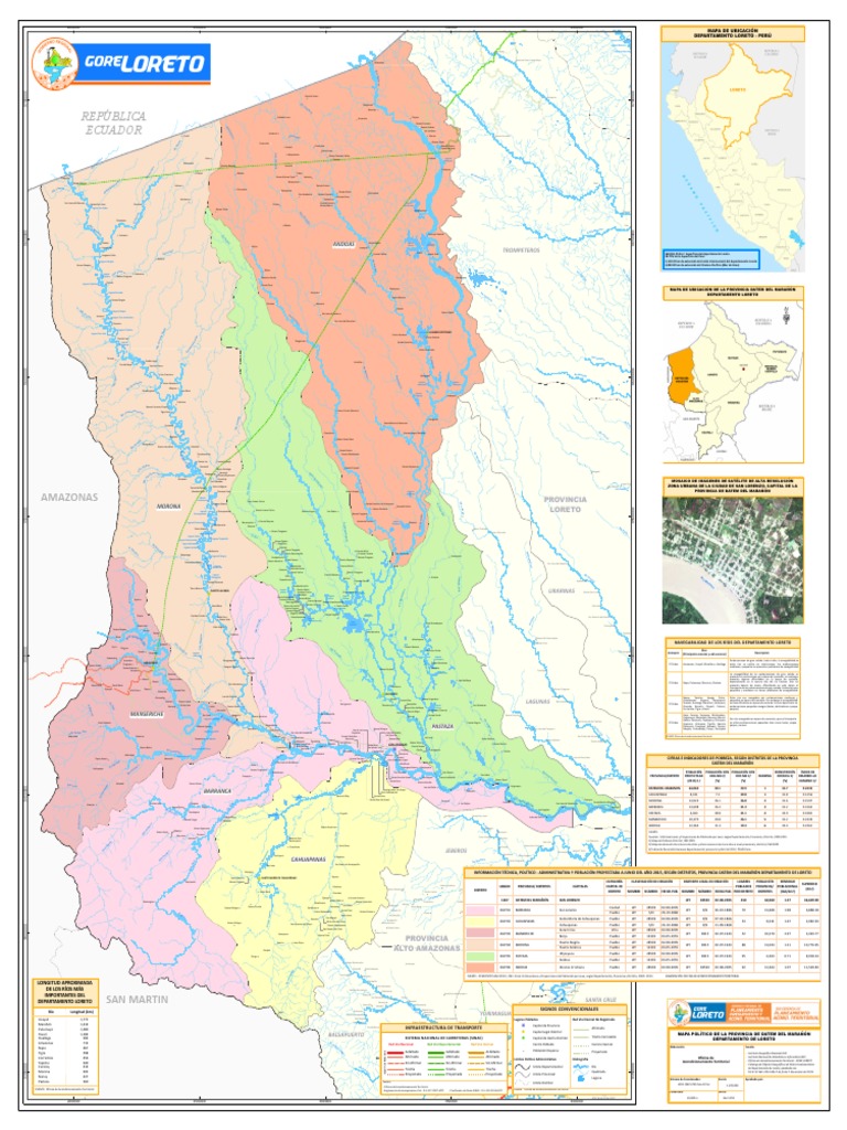 Mapa Politico de La Provincia Datem Del Marañon PDF PDF