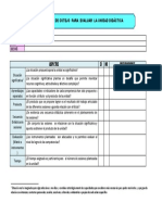 Lista de Cotejo para Evaluar La Unidad Didactica