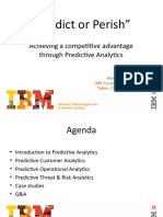 "Predict or Perish": Achieving A Competitive Advantage Through Predictive Analytics