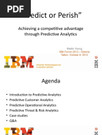 "Predict or Perish": Achieving A Competitive Advantage Through Predictive Analytics