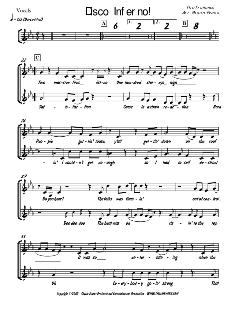 Disco Inferno - 3 horns   Rhythm - The Trammps | Leisure