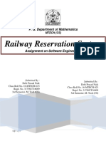 Railway Reservation System: P. G. Department of Mathematics