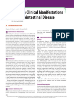 Common Clinical Manifestations of Gastrointestinal Disease: A. Abdominal Pain