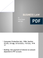 Business Law: By: Faisal Niyazi 08D1306