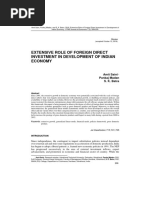 Fdi Impact on Indian Economy