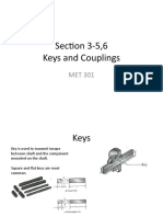 Keys and Couplings in Mechanical Design