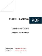 Model Framework- Travel and Tourism