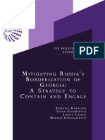 Mitigating Russia's Borderization of Georgia: A Strategy To Contain and Engage