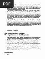 The Meaning of The Manger The Significance of The Sheperds by Brown