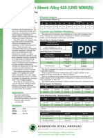 Alloy 625 Spec Sheet PDF