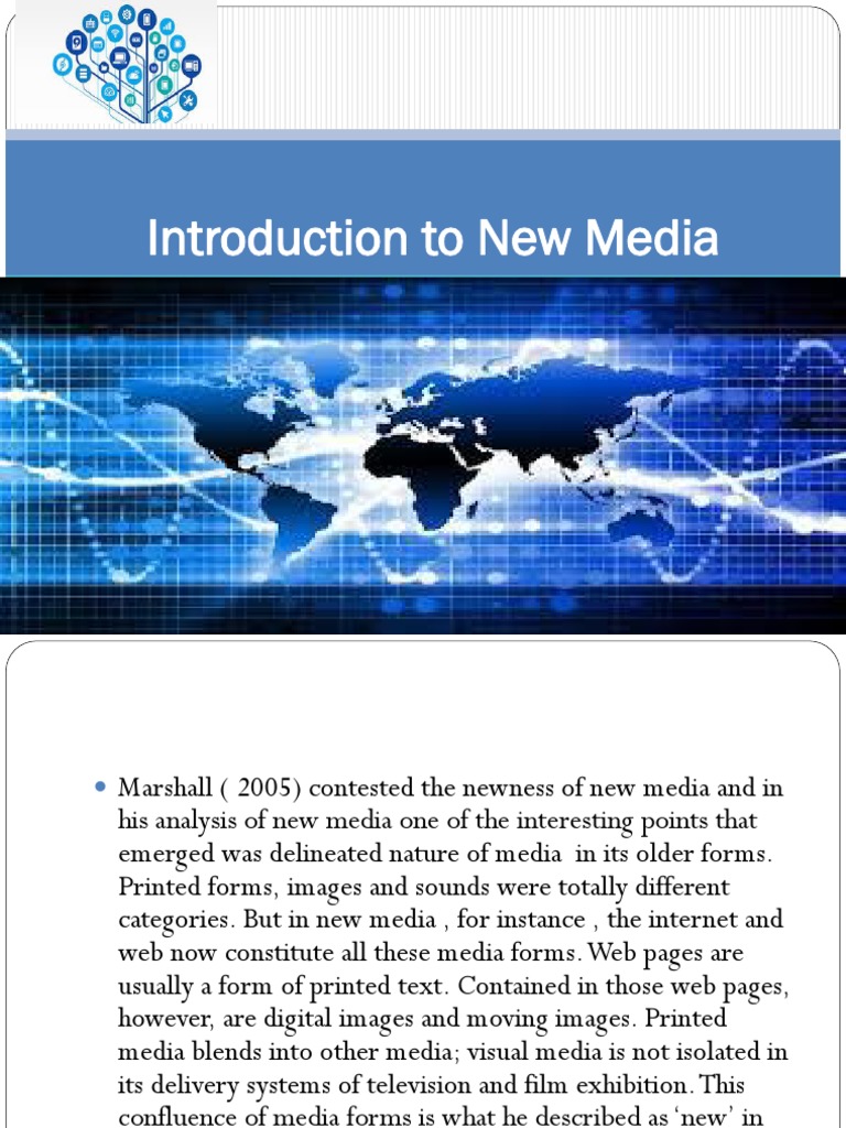 Introduction To New Media PDF New Media