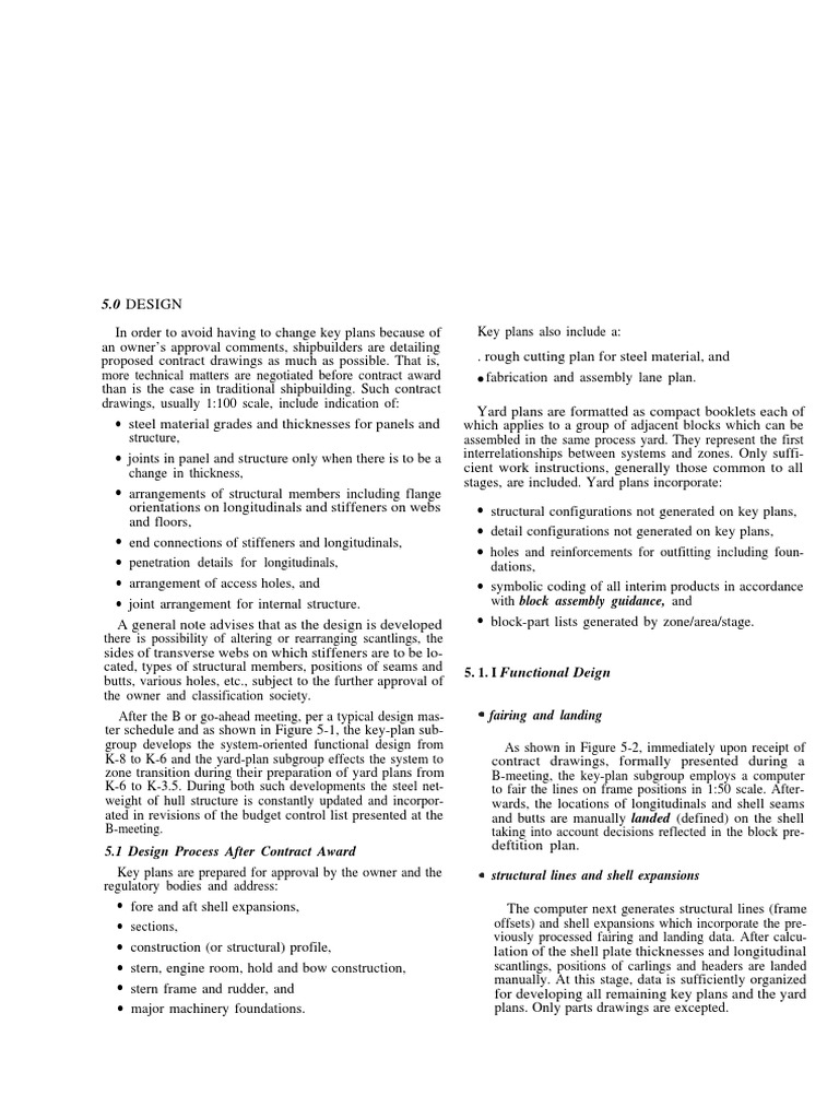 Shipbuilding Design and Outfitting Process | PDF | Shipbuilding | Hull ...