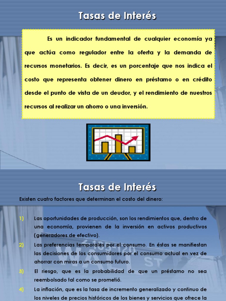 Tipos y Riesgos de Tasas de Interés | PDF | Tasas de interés | Interés