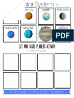 Planets Matching Activity PDF