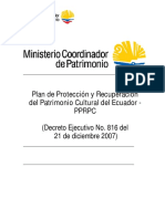 Plan de Cultura del Ecuador