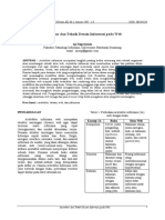 Jurnal - Arsitektur Dan Teknik Desain Informasi Pada Web