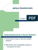 Developing Surveys Questionnaires