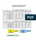 Propylene Glycol Calculation Sheet
