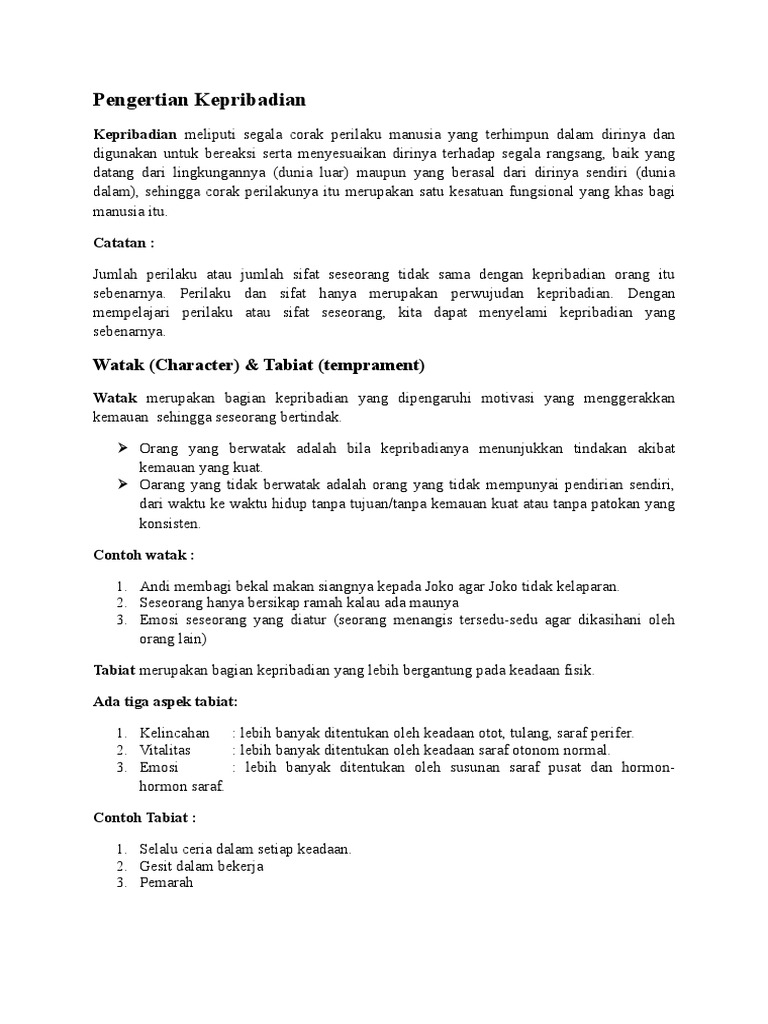 Kepribadian Pdf