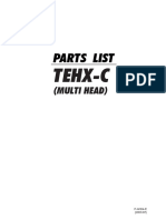 TEHX-C Multi-Head Sewing Machine Parts List