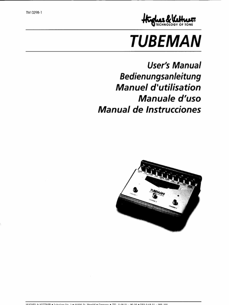 Guitarist's Guide to TUBEMAN | PDF | Amplifier | Audio Engineering