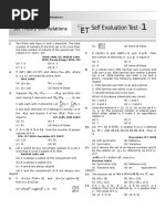 Self Evaluation Test-Sets and Relations