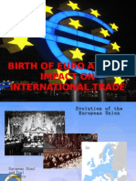 EURO Birth and Impact on Int Trade