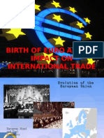 EURO Birth and Impact On Int Trade