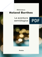 Barthes La Aventura Semiologica PDF