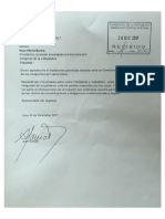 Carta Comisión Lava Jato .