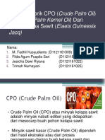 Industri Pabrik CPO (Crude Palm Oil)