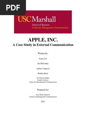1.+APPLE+INC.++A+Case+Study+in+External+Communication