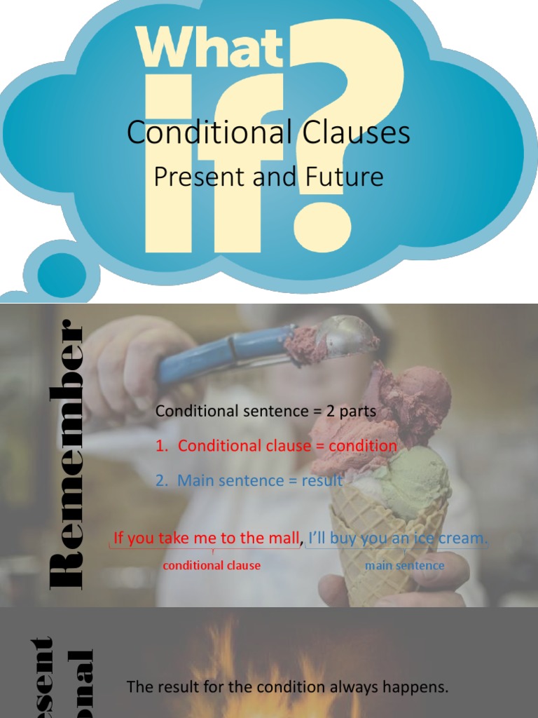 Present and Future Conditionals Explained | PDF