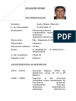 CV Electromecánico Experto Maquinaria Pesada