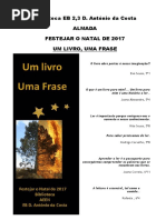 Frases 2017 - Marcadores -Um Livro, Uma Frase