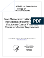 AUDIT Massachusetts Group Homes Health and Safety Requirements
