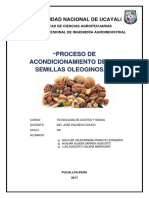 Proceso de acondicionamiento de semillas oleaginosas