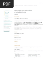 digitalWrite()