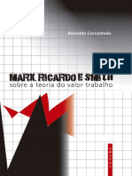 CARCANHOLO - Marx Ricardo e Smith - Sobre A Teoria Do Valor Trabalho